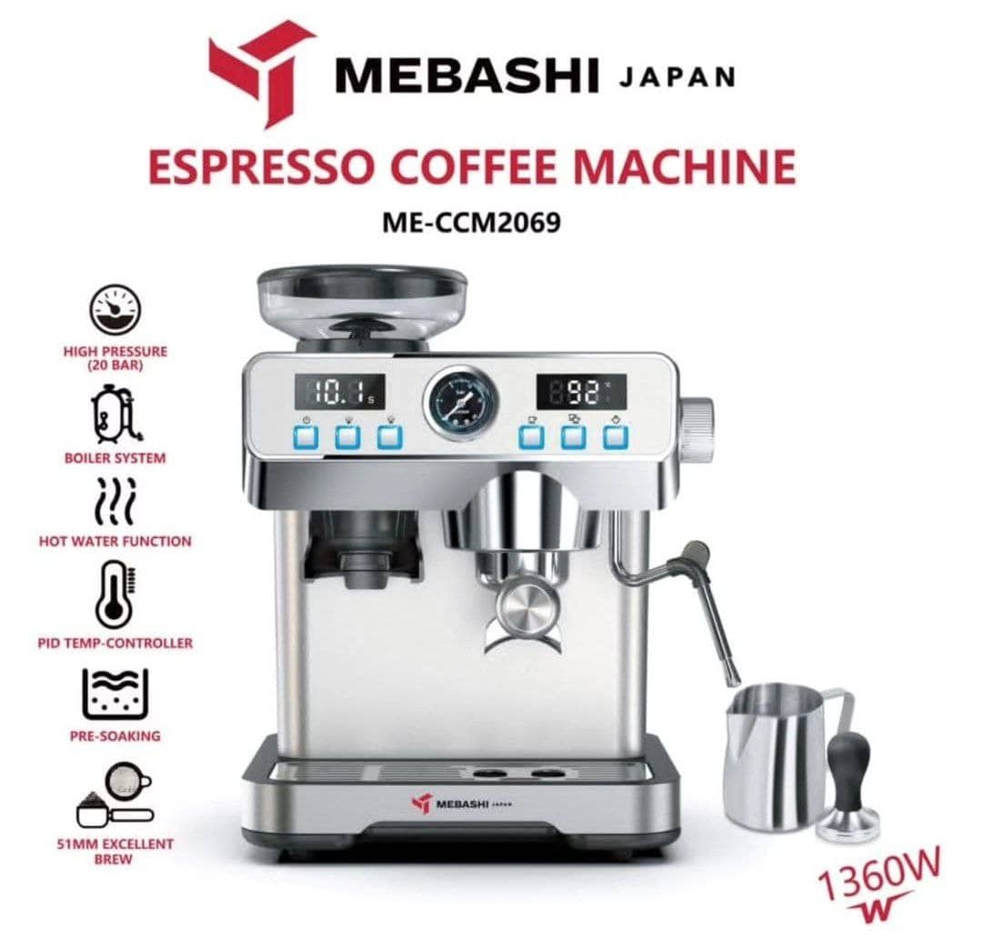 اسپرسو ساز خانگی 2 لیتری مباشی مدل ME-CCM2069SS